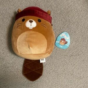 Chip the Beaver with Hat Squishmallow